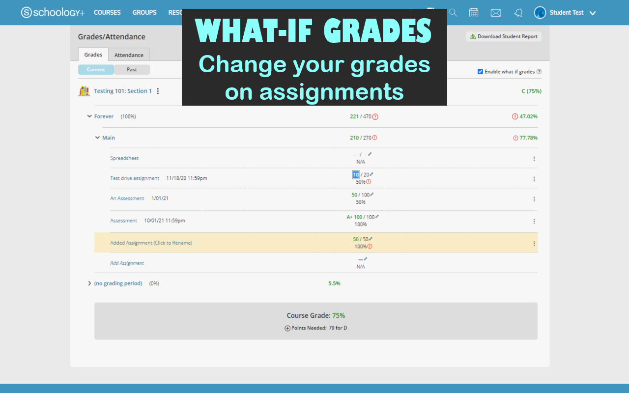 how to grade a google assignment in schoology